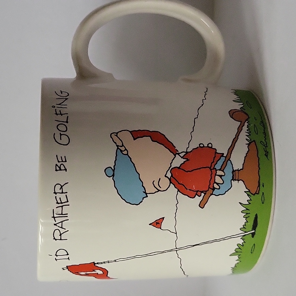 I'd Rather Be Golfing Coffee Mug Russ Berrie 8270